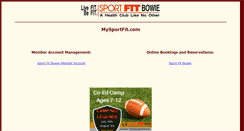 Desktop Screenshot of mysportfit.com