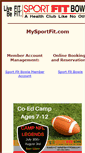 Mobile Screenshot of mysportfit.com