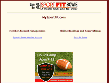 Tablet Screenshot of mysportfit.com